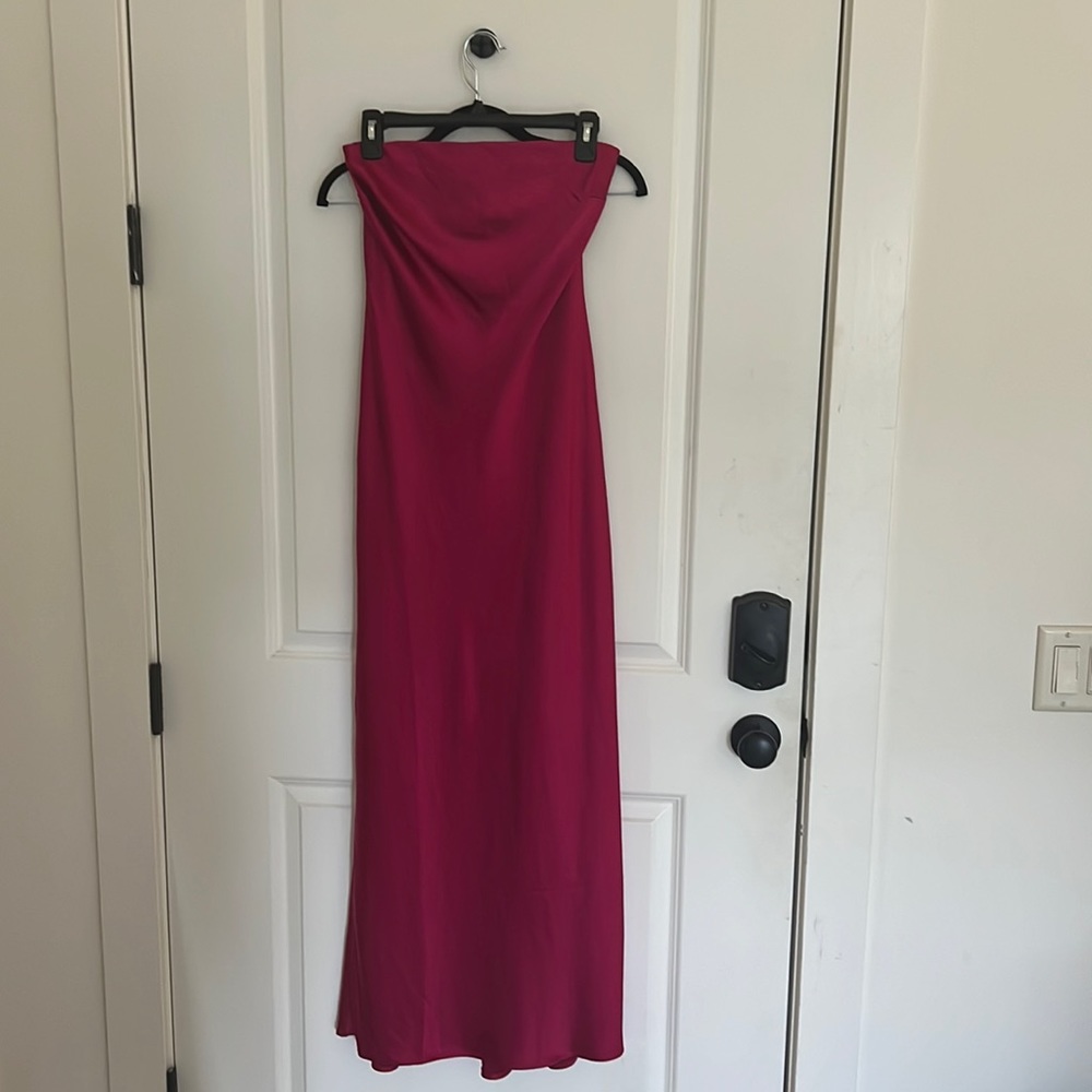 Dynamite Pink Silk Dress